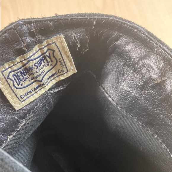 Denim & Supply Ralph Lauren Black Heeled Fringe Boots - Picture 8 of 8